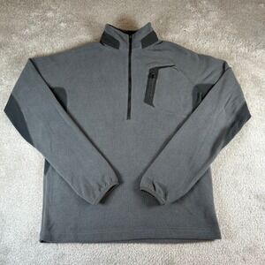 Marmot Neothermo 1/2 Zip Grid Fleece Pullover Gray Men's Size Small C97050